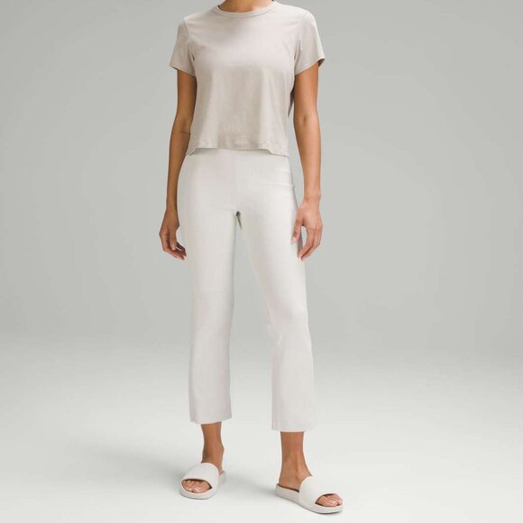 Lululemon Ribbed Softstreme Zip-Leg High-Rise Cropped Pants 25"
Bone - Picture 1 of 16